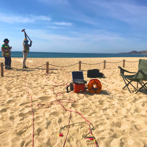 Geopilas en tipo de suelo arenoso